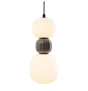 MAXLIGHT P0629 LAMPA WISZACA MODERN 13W, OPAL + DARK GREY
