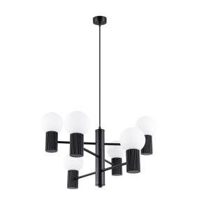 Żyrandol HALO 6 SL.1830 oprawa w kolorze czarnym Sollux Lighting