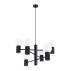 Żyrandol HALO 6 SL.1830 oprawa w kolorze czarnym Sollux Lighting