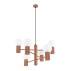 Żyrandol HALO 6 SL.1834 oprawa w kolorze mokka Sollux Lighting