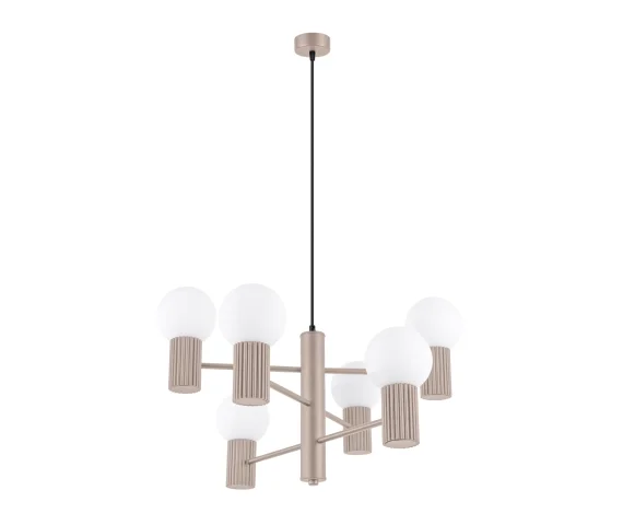 Żyrandol HALO 6 SL.1836 oprawa w kolorze taupe Sollux Lighting