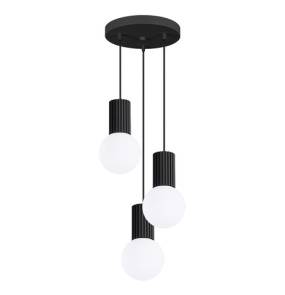 Lampa wisząca HALO 3P SL.1715 oprawa w kolorze czarnym Sollux Lighting
