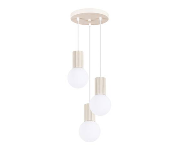 Lampa wisząca HALO 3P SL.1720 oprawa w kolorze beżowym Sollux Lighting