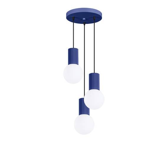 Lampa wisząca HALO 3P SL.1740 oprawa w kolorze ultramaryna Sollux Lighting