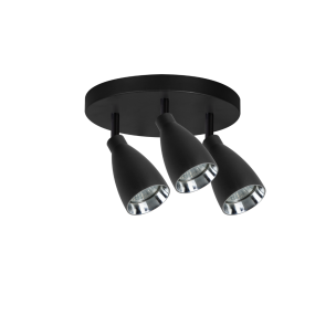 Lampa sufitowa Campana LP-3103/3C BK oprawa w kolorze czarnym LIGHT PRESTIGE