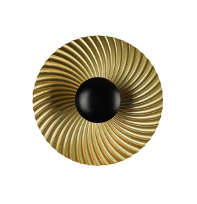 Kinkiet Sola LP-0105/1W GD oprawa w kolorze czerni i złota LIGHT PRESTIGE