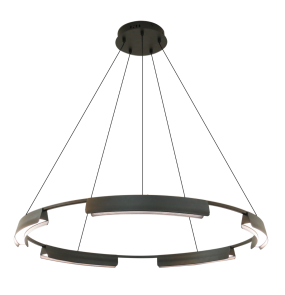 Lampa wisząca Tura 60 LP-9786/1P 60cm BK oprawa w kolorze czarnym LIGHT PRESTIGE