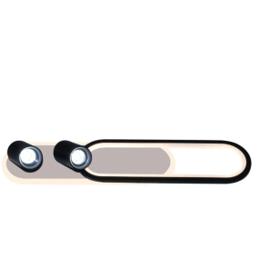 Lampa sufitowa Parma 2 LP-0612/2C L BK oprawa w kolorze czarnym LIGHT PRESTIGE