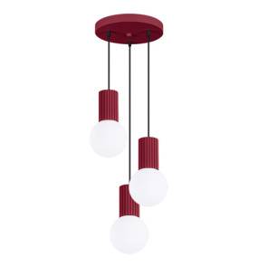 Lampa wisząca HALO 3P SL.1750 oprawa w kolorze burgundowym Sollux Lighting