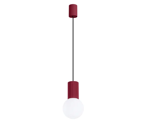 Lampa wisząca HALO 1 SL.1749 oprawa w kolorze burgundowym Sollux Lighting