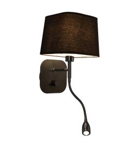 Kinkiet Marbella LP-332/1W BK oprawa w kolorze czarnym LIGHT PRESTIGE