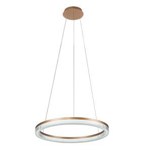 Lampa wisząca Midway Cristal Triangle LP-033/1P L GD Cr Tria oprawa w kolorze złotym LIGHT PRESTIGE