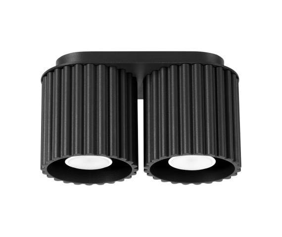 Lampa sufitowa AURA 2 GU10 SL.1785 oprawa w kolorze czarnym Sollux Lighting