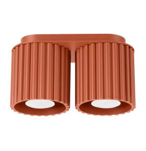 Lampa sufitowa AURA 2 GU10 SL.1800 oprawa w kolorze ochry czerwonej Sollux Lighting