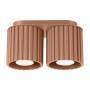 Lampa sufitowa AURA 2 GU10 SL.1805 oprawa w kolorze mokka Sollux Lighting