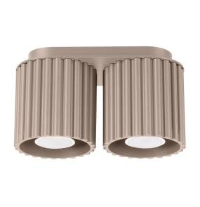 Lampa sufitowa AURA 2 GU10 SL.1815 oprawa w kolorze taupe Sollux Lighting