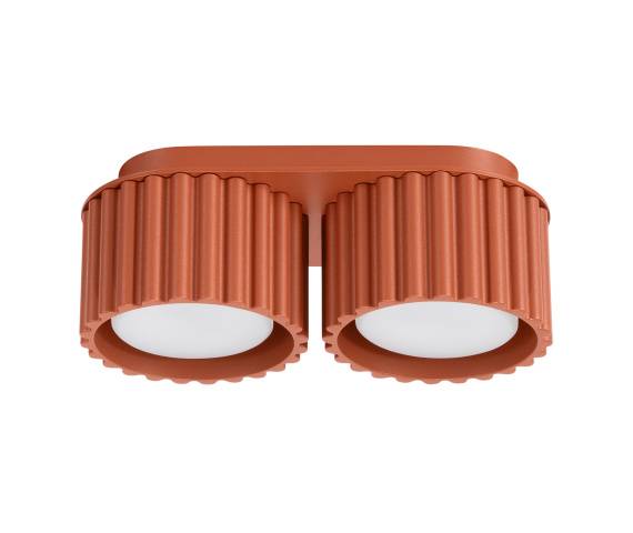 Lampa sufitowa AURA 2 GX53 SL.1803 oprawa w kolorze ochry czerwonej Sollux Lighting