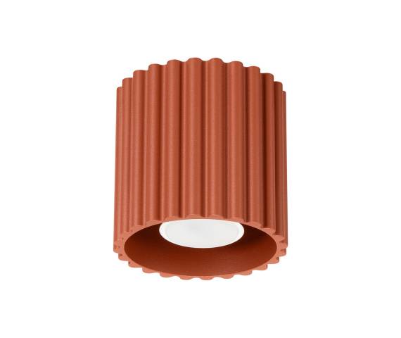 Oprawa natynkowa AURA 1 GU10 SL.1799 oprawa w kolorze ochry czerwonej Sollux Lighting