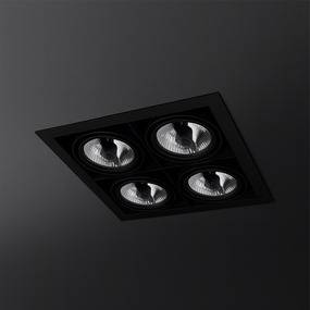 WYPRZEDAŻ Oprawa wpuszczana SQUARES 11X4 SQ 35414 w kolorze czarnym AQForm