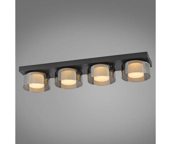  Lampa sufitowa RIKA 6164-18 oprawa w kolorze czarnym ZUMA LINE by Paul Neuhaus 