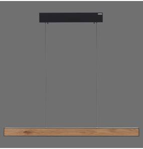 Lampa wisząca PURE E-MOTION 2570-79 oprawa w kolorze czerni i drewna ZUMA LINE by Paul Neuhaus