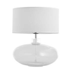 Lampa stołowa SEKWANA 3051 szklana oprawa z białym abażurem ARGON