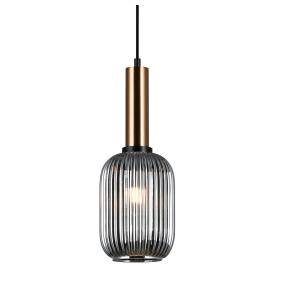 WYPRZEDAŻ Lampa wisząca Antiola PND-5588-1L-BRO+SG oprawa w kolorze mosiądzu ITALUX