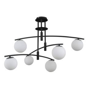 WYPRZEDAŻ Lampa wisząca Senai PND-31322-6A-SB oprawa w kolorze czarnym ITALUX