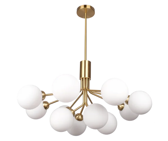 WYPRZEDAŻ Lampa wisząca Cape Town P12049BR COSMOLight nowoczesna oprawa w kolorze złotym