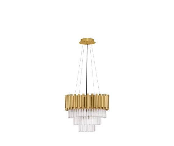 WYRPZEDAŻ Lampa wisząca MAGNOLIA 9824080 oprawa w kolorze złotym LUCES EXCLUSIVAS