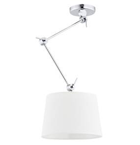 Lampa wisząca ZAKYNTOS 3548 oprawa w kolorze chromu z białym abażurem ARGON