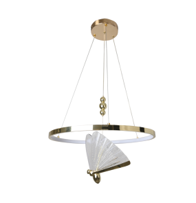 WYPRZEDAŻ Lampa wisząca Marissa Ring LP-2515/1P GD oprawa w kolorze złotym LIGHT PRESTIGE