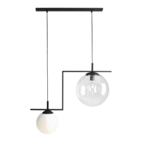 WYPRZEDAŻ Lampa wisząca ZAC 2 BLACK MIX 1038H1 nowoczesna oprawa w kolorze czarnym ALDEX