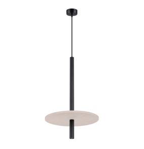 Lampa wisząca FELTRO 1 SL.1879 oprawa w kolorze czarnym z beżowym elementem SOLLUX LIGHTING