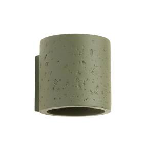 Kinkiet ORBIS SL.1839 betonowa oprawa w kolorze oliwkowym SOLLUX LIGHTING