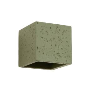 Kinkiet QUAD SL.1843 betonowa oprawa w kolorze oliwkowym SOLLUX LIGHTING