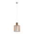 Lampa wisząca PORTORYKO 3667 oprawa w kolorze chromu z drewnianym kloszem ARGON