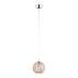 Lampa wisząca PORTORYKO 3678 oprawa w kolorze chromu z drewnianym kloszem ARGON