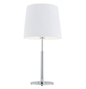 Lampa stołowa ASTI 3847 oprawa w kolorze chromu z białym abażurem ARGON