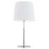 Lampa stołowa ASTI 3847 oprawa w kolorze chromu z białym abażurem ARGON