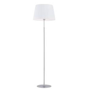 Lampa podłogowa ASTI 3849 oprawa w kolorze chromu z białym abażurem ARGON