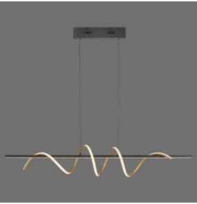 Lampa wisząca EMANDA 19113-68 oprawa w kolorze mosiężnym i czarnym ZUMA LINE by Paul Neuhaus