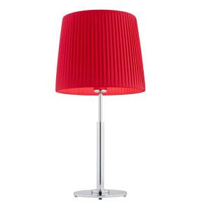Lampa stołowa ASTI 3846 oprawa w kolorze chromu z czerwonym abażurem ARGON