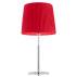Lampa stołowa ASTI 3846 oprawa w kolorze chromu z czerwonym abażurem ARGON