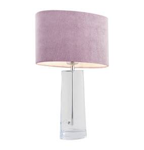 Lampa stołowa PRATO 3841 szklana oprawa z różowym kloszem ARGON