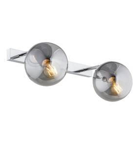 Kinkiet SATELITE 841 oprawa w kolorze chromu z dymionymi kloszami ARGON