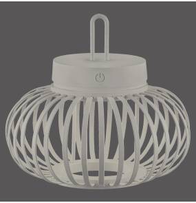 Lampa stołowa AKUBA 19303-40 oprawa w kolorze szarym ZUMA LINE by Paul Neuhaus