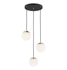 Lampa wisząca LIVIA 1417 oprawa w kolorze czerni i złota ARGON