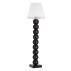Lampa podłogowa FUDŻI 4059 oprawa w kolorze czarnym z białym abażurem ARGON