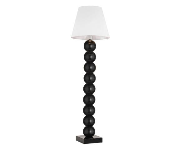 Lampa podłogowa FUDŻI 4059 oprawa w kolorze czarnym z białym abażurem ARGON